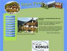 Tablet Screenshot of haus-petra.info